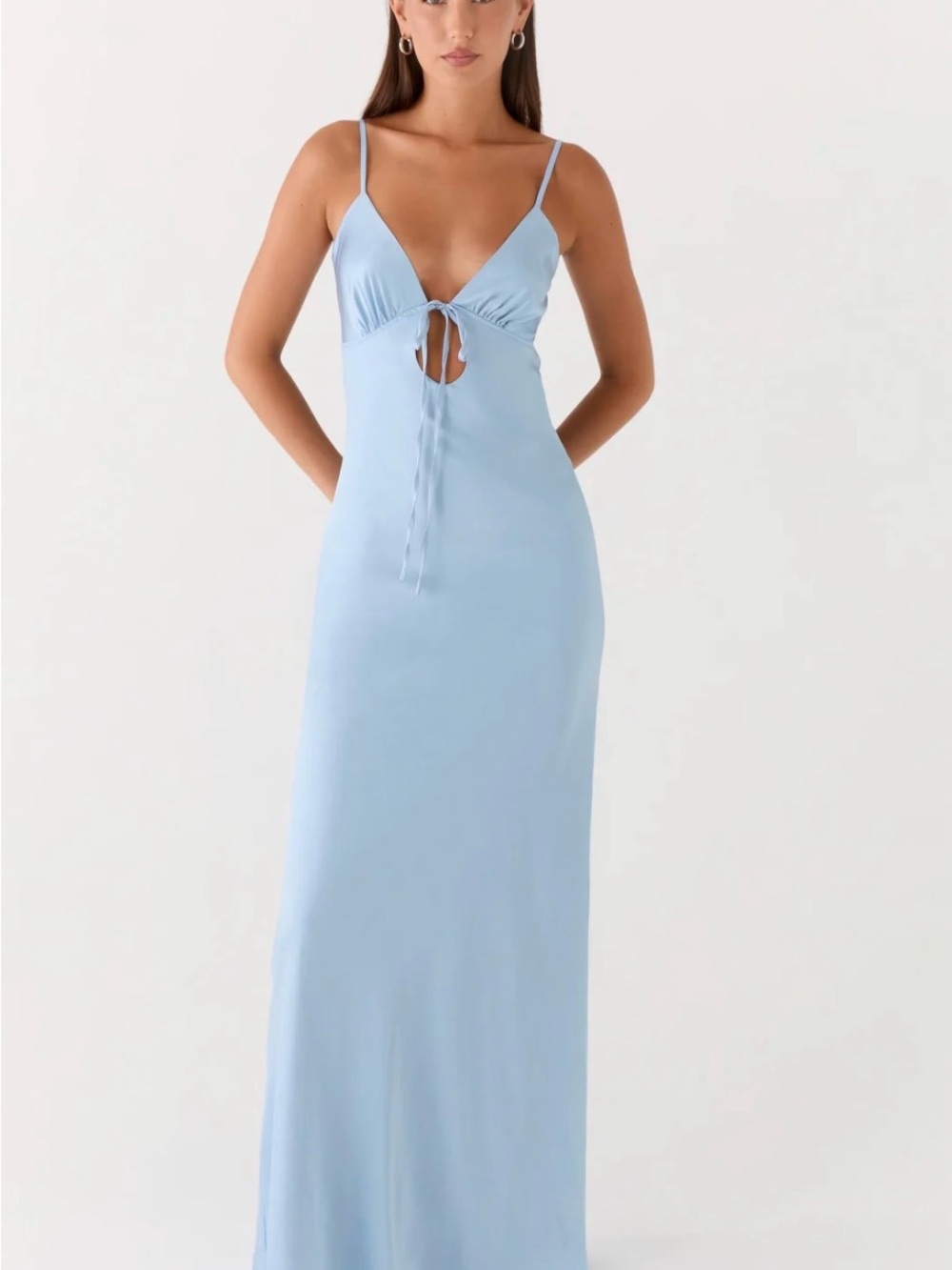 Peppermayo Flora Satin Maxi Dress